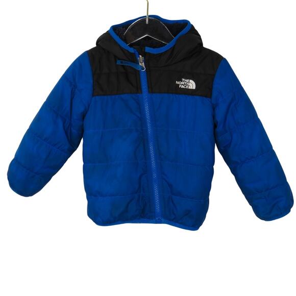 The North Face Toddler Blue & Black Reversible Puffer Coat 2T - Picture 1 of 10